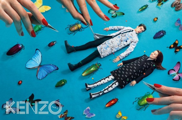 Maurizio Cattelan e Kenzo insieme per la nuova campagna pubblicitaria autunno-inverno 2013