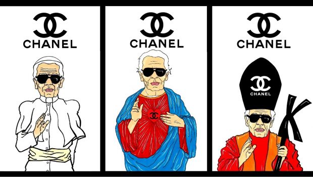 Karl Lagerfeld Papa Fashion: il documentario Mode Als Religion e gli artwork di Humor Chic