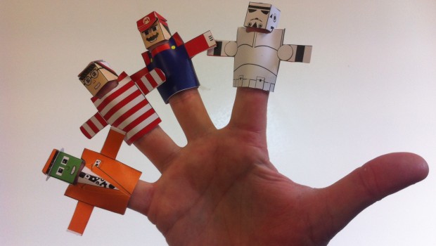 Papercraft, i pupazzi da dita di anime videogiochi e fumetti