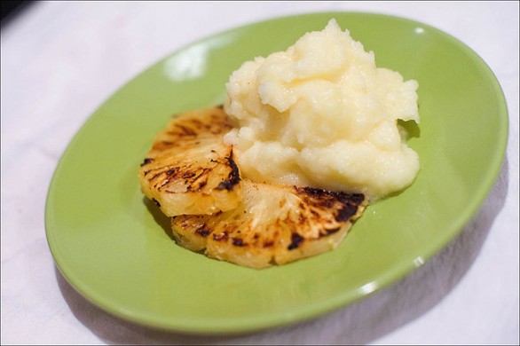 La ricetta del sorbetto all&#8217;ananas con il bimby o senza gelatiera
