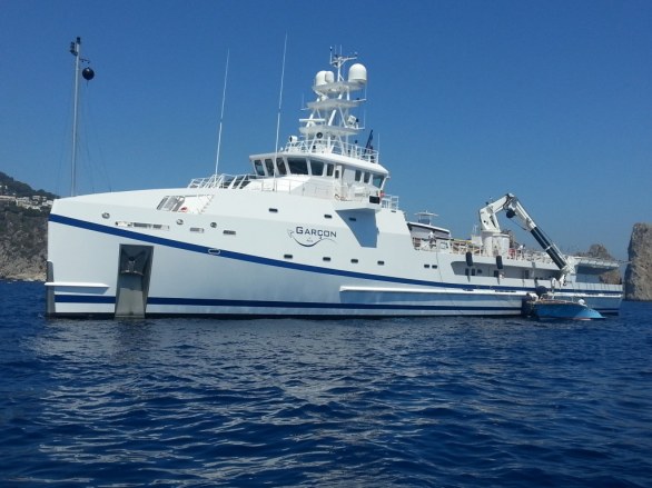 Yacht Garçon, un gioiello con carico prezioso a Capri