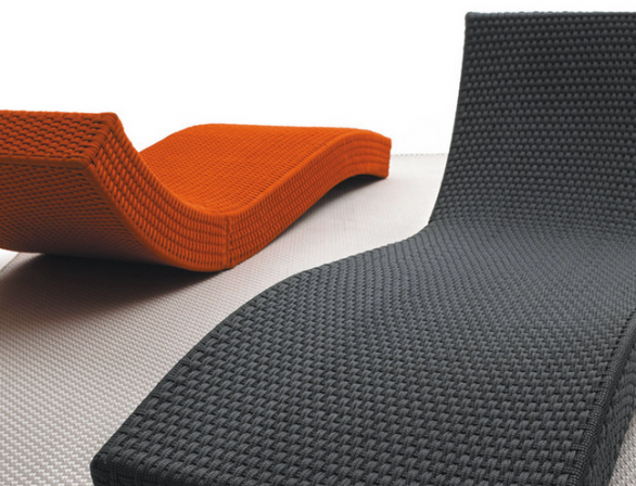 Chaise longue per esterni, Wave di Francesco Rota per Paola Lenti