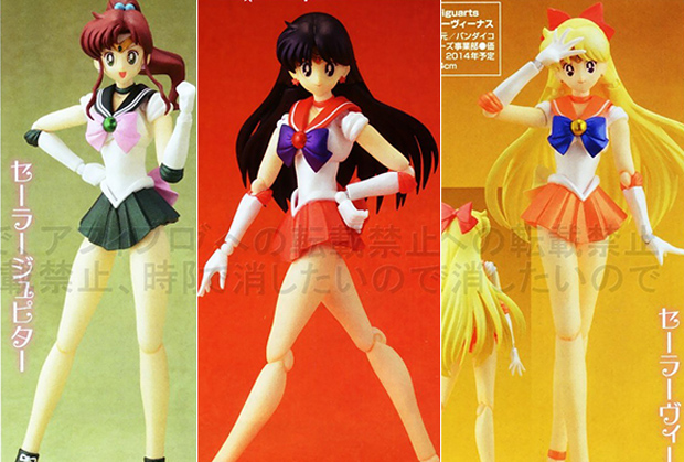 Sailor Moon: le action figure di Mars Jupiter e Venus in arrivo