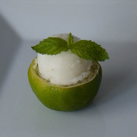 Il sorbetto al lime con la ricetta semplice