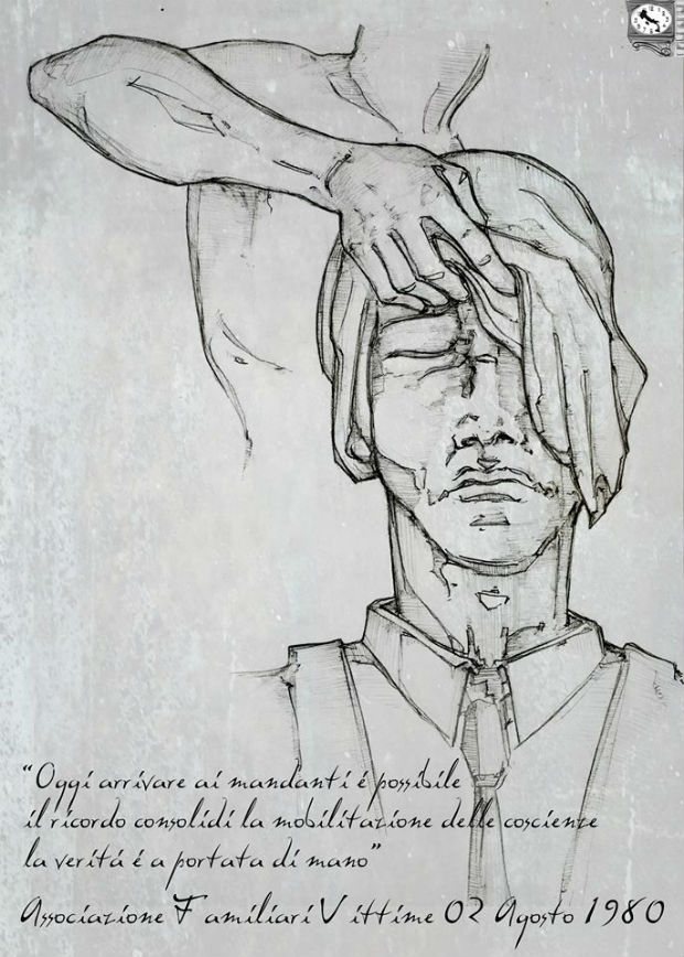 2 agosto 1980, un disegno di Lorenzo Martino per ricordare la strage di Bologna