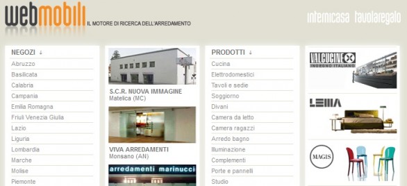 Su Web Mobili Design i cataloghi di arredamento dei brand migliori