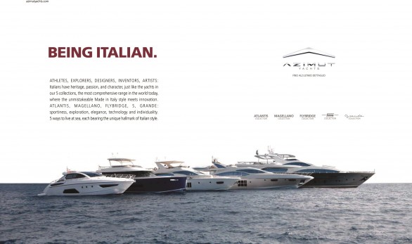 Azimut Yachts &#8220;Being Italian&#8221;, orgoglio per le radici Made in Italy