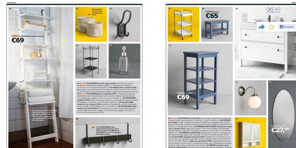 I bagni Ikea dal Catalogo 2014 tra mini lavabo e rubinetteria chic