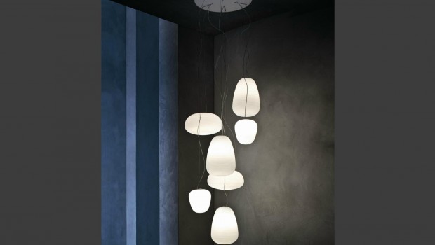 Arredamento, cascate luminose Foscarini con il nuovo rosone multiplo