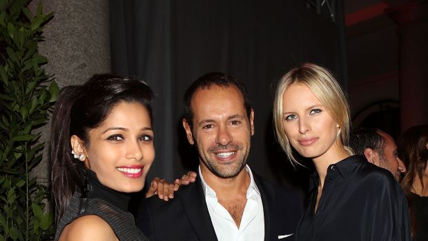 Sfilate Moda Milano Settembre 2013: il party in boutique di Salvatore Ferragamo con Freida Pinto