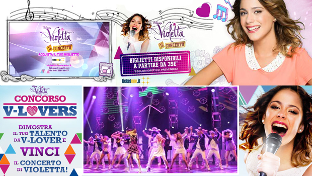 Violetta il Concerto in Italia e il concorso V-Lovers