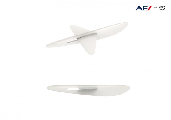 Il design delle nuove posate di AirFrance con coltelli a forma di aereo