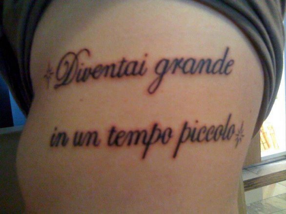 Le frasi in italiano per i tatuaggi più significative e profonde