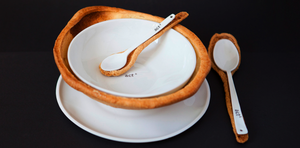 ACT il set di tableware commestibile