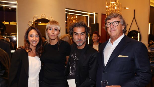 Alberto Guardiani Milano Corso Venezia: il party in boutique con Malika Ayane e Natasha Stefanenko