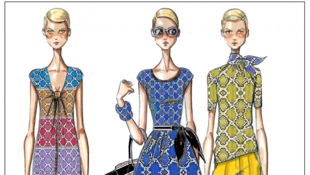 Cavalli Class, primavera estate 2014: il nuovo logo e la capsule collection, i bozzetti