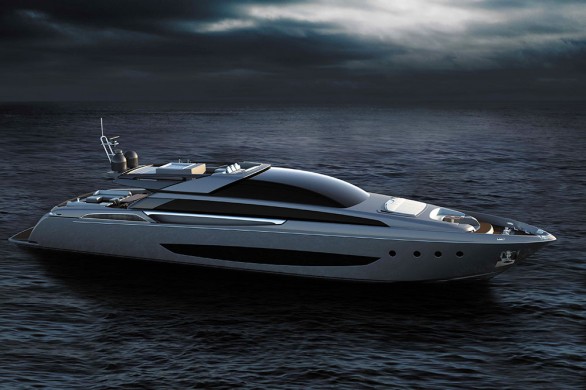 Yacht di lusso Riva 122&#8242; Mythos in lega leggera di alluminio