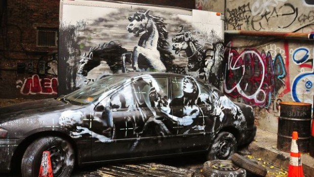 Banksy: i pezzi realizzati a New York in vendita alla Miami Art Fair (senza autorizzazione)