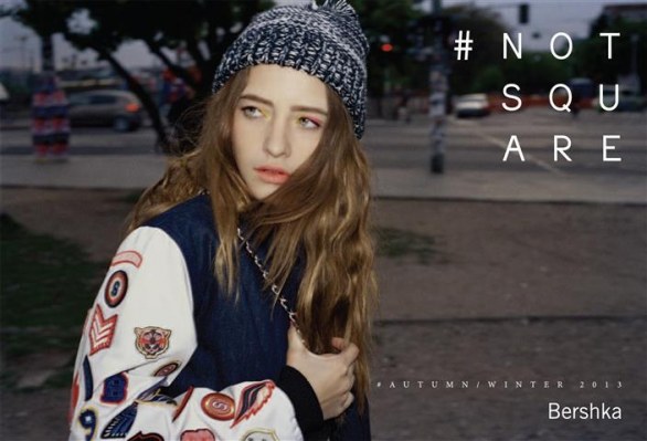 Bershka, la campagna pubblicitaria autunno inverno 2013 2014: il mood #Notsquare, video e foto