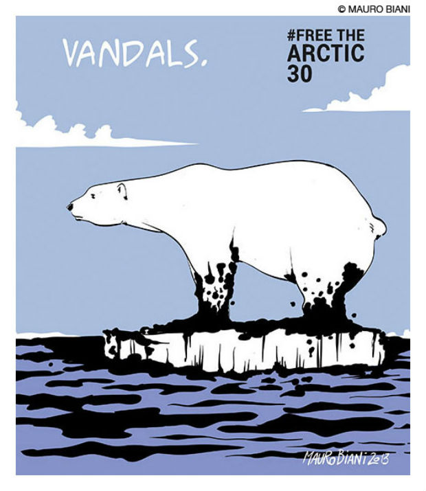 Greenpeace: 30 artisti sostengono la causa degli Arctic30