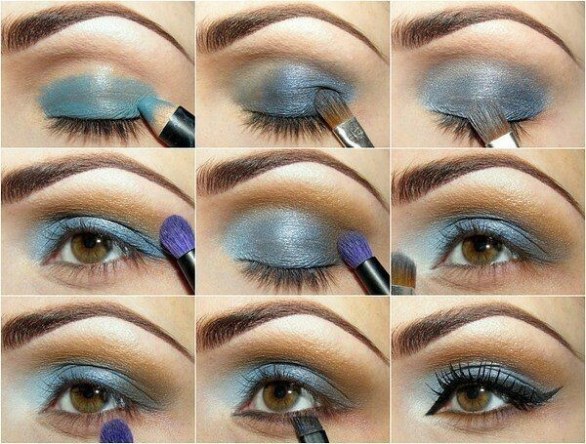 Tendenze make up 2014 con il blu per un look aggressivo ed eccentrico