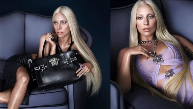 Lady Gaga Versace: la pop star è la testimonial della campagna pubblicitaria PE 2014, le foto