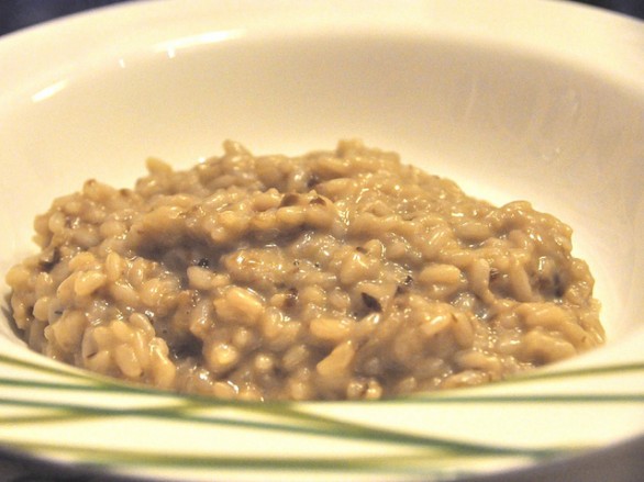 Il risotto con radicchio e prosciutto crudo per il pranzo di Natale