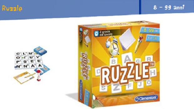 Ruzzle, il gioco da tavolo della Clementoni per il Natale 2013