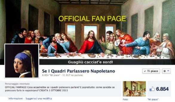 Se i quadri parlassero napoletano, una pagina facebook tutta da ridere