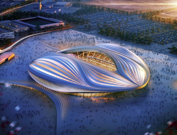 Zaha Hadid rivela lo stadio per i Mondiali di Calcio 2022 in Qatar