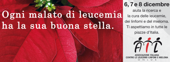 Le stelle di Natale dell&#8217;AIL contro le leucemie nelle piazze italiane