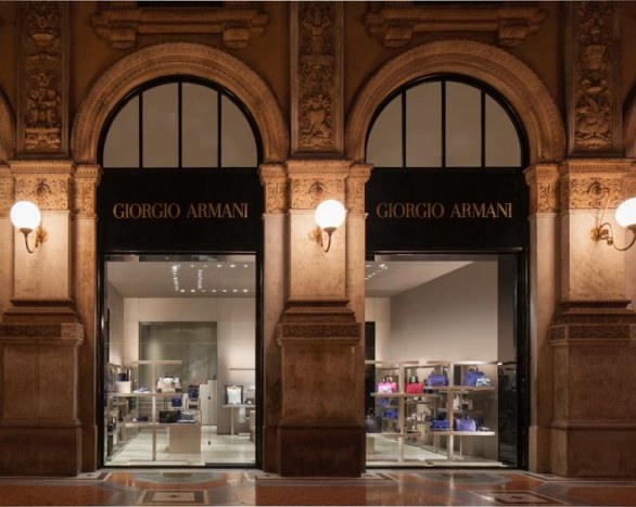 Boutique Giorgio Armani Accessori in Galleria Vittorio Emanuele a Milano