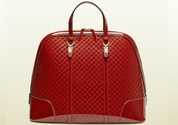 Borsa di lusso Gucci in tinta rossa per il Natale 2013