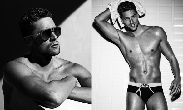 Luca Dotto testimonial per Emporio Armani Underwear e Eyewear