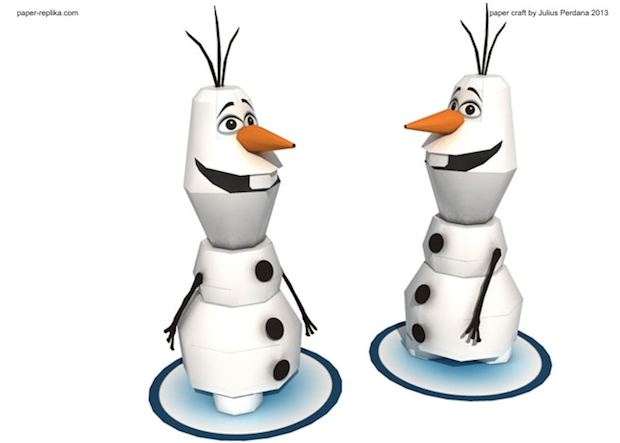 Frozen della Disney: come costruire Olaf con la carta