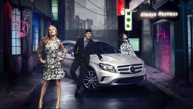 Mercedes Benz Gla: la campagna pubblicitaria con Georgia May Jagger, le foto