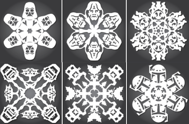 Natale Star Wars: 13 schemi gratis per fiocchi di neve fai da te
