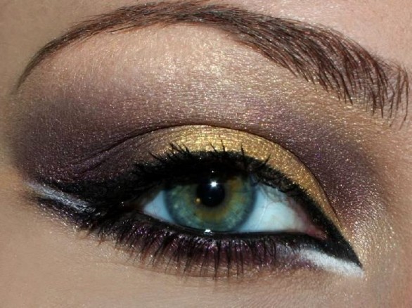 Il trucco per Capodanno 2014 con i colori oro e argento