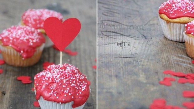 Ricette veloci di San Valentino: i muffin romantici con la glassa
