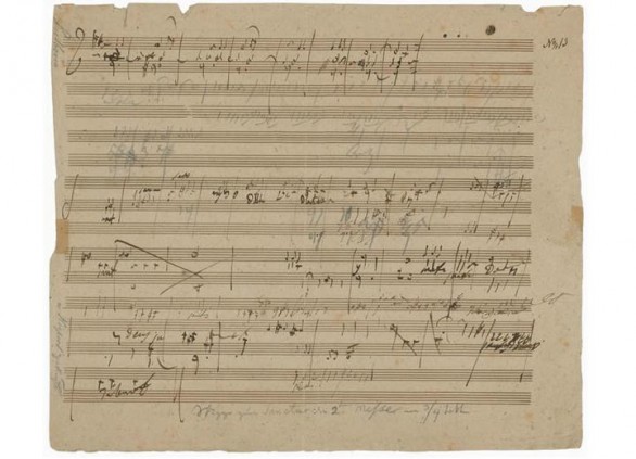 Manoscritto di Beethoven all&#8217;asta per 200 mila dollari
