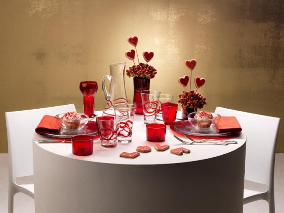 San Valentino 2014: la tavola per gli innamorati è firmata Bormioli Rocco e Enzo Miccio
