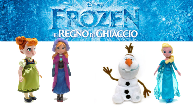 Frozen &#8211; Il regno di Ghiaccio: peluche e bambole Disney