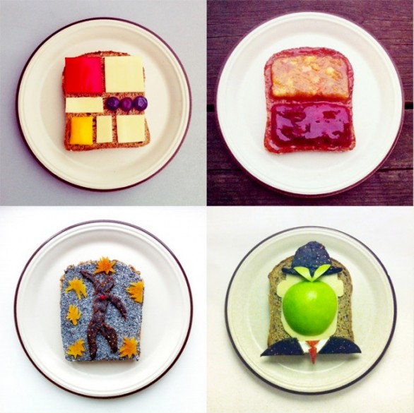 Idafrosk la food-blogger che riproduce opere d’arte sui toast