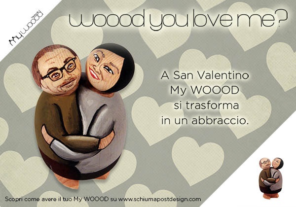 A San Valentino 2014 regala il pupazzetto di legno personalizzato My Woood Hug