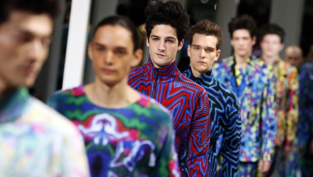 Sfilate Moda Uomo Parigi Gennaio 2014: la natura colorata di Issey Miyake, collezione AI 2014 2015