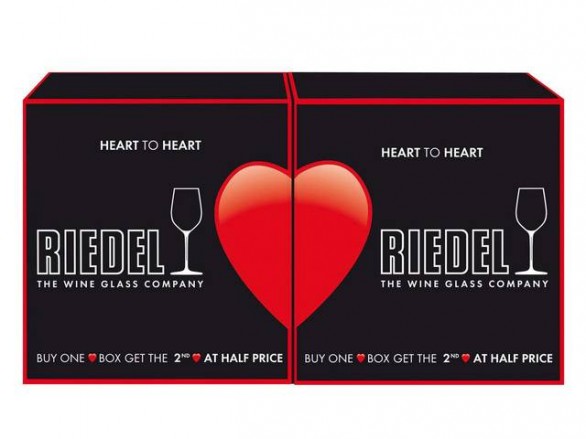 Riedel propone per San Valentino 2014 un romantico brindisi di coppia