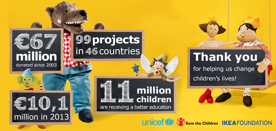 La Campagna Peluche di IKEA 2013 per UNICEF e Save the Children