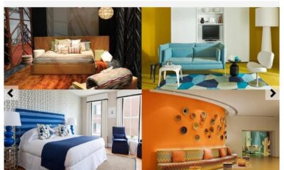 arancione blu casa