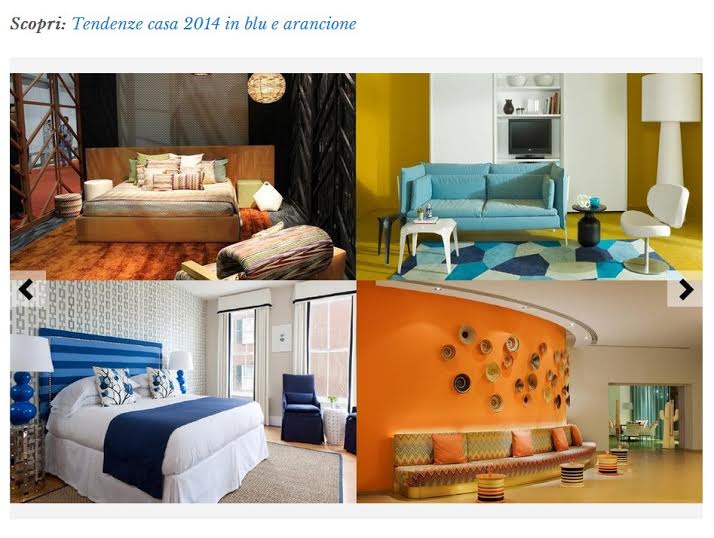 arancione blu casa