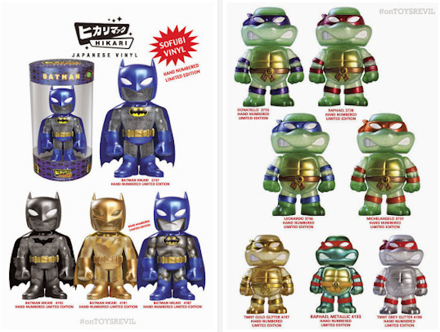 Batman e Ninja Turtles, le figure glitter di Funko